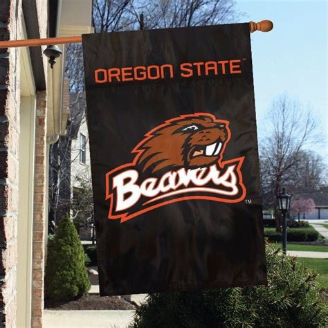 Oregon State Osu Beavers Houseporch Embroidered Banner Flag 44x28