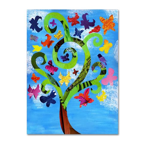 Trademark Fine Art Butterfly Tree Canvas Art By Artpoptart Walmart