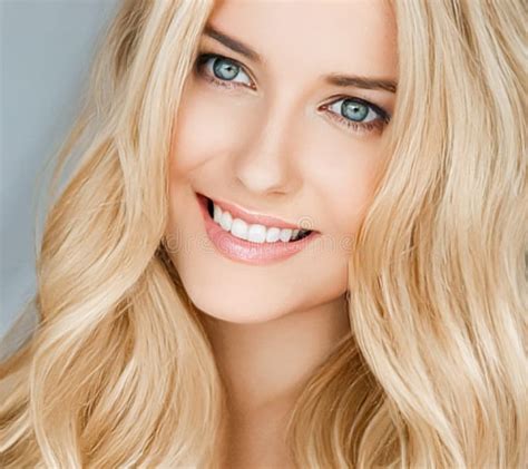 Beautiful Blonde Woman Smiling White Teeth Smile Stock Image Image Of Blonde Beautiful