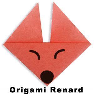 Image Origami Facile Pour R Aliser Une T Te De Renard En Pliage De