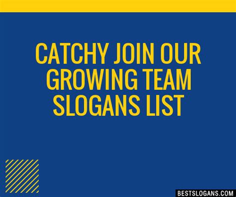 100 Catchy Join Our Growing Team Slogans 2024 Generator Phrases