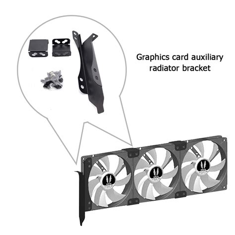 Dual Fans Mount Rack Cooling Heatsink PCI Slot Bracket Support MM MM Fan For Graphics Video