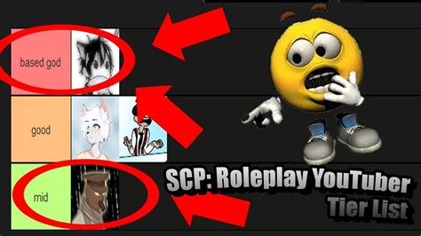Roblox Scp Roleplay Youtuber Tier List And Qna Youtube