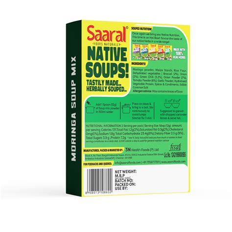 moringa soup mix powder saaral soup mix 72 gms gramiyum online store for cold pressed