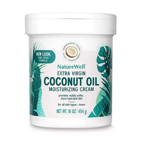 Naturewell Extra Virgin Coconut Oil Moisturizing Cream 16 Oz