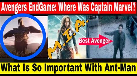 Otherwise, why didn't she put it on use it. Avengers 4 - Why No Captain Marvel In The EndGame Trailer ...