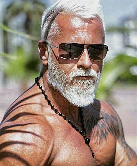 A staple among older men's haircuts, the short crop makes for a clean and even head of hair. Looks good! =) | Grey hair men, Grey beards, Beard styles