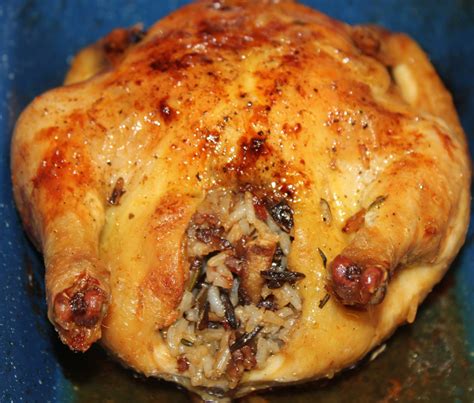 Cornish game hens, innards removed and insides rinsed and patted dry. Cornish Game Hens Stuffed Two Ways, Part One: Wild Rice ...