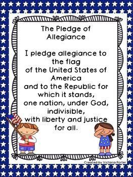 Thank you very, very much for letting us little kids live here. Pledge of Allegiance Classroom Poster FREEBIE | Preschool ...