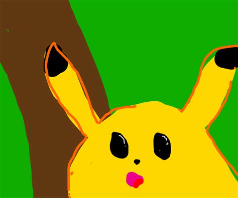 Surprised Pikachu Face Drawception