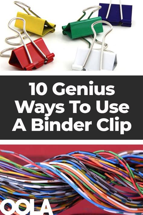 10 Genius Ways To Use A Binder Clip Binder Clips Binder Clip Hacks