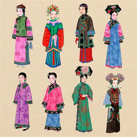 Qing Dynasty Painting Qing Dynasty Art Qing Dynasty Clothing Woman
