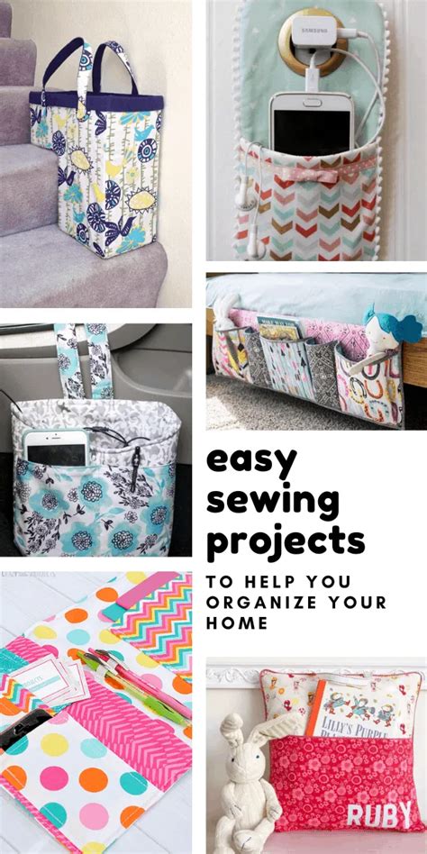 15 Awesome Sewing Projects For The Home To Make You An Organization Genius