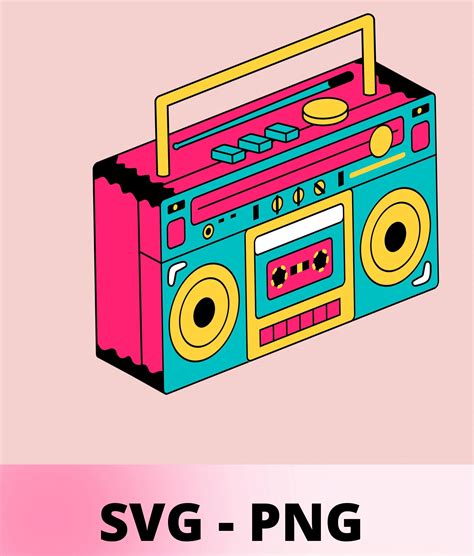 80s Boombox Png