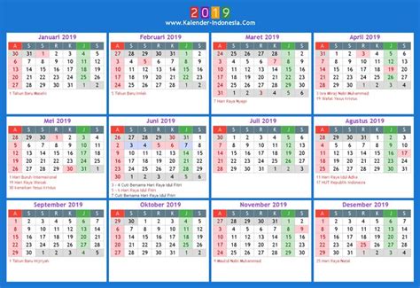 Kalender Islam 2019 Lengkap Dengan Tanggal Merah Alexander Ince