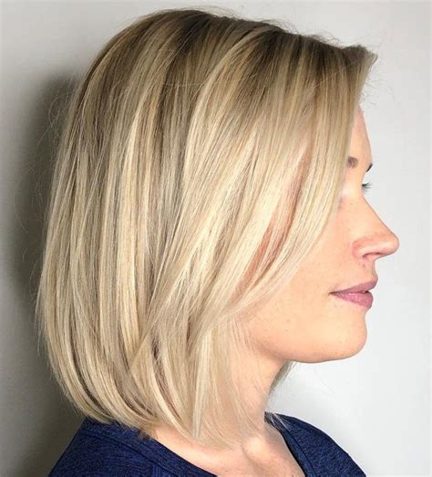 70 perfect medium length hairstyles for thin hair in 2019 medium hair styles medium blonde