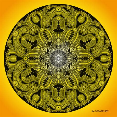 Mandala Drawing 28 Yellow By Mandala Jim On Deviantart