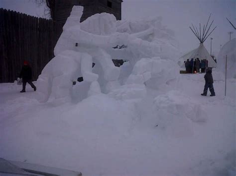 Festivale Du Voyageur Snow Sculpture Winnipeg Snow Sculptures
