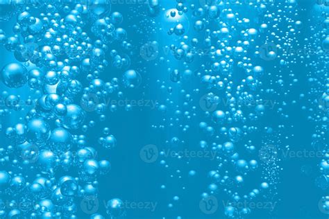 Defocus Blurred Transparent Blue Colored Clear Calm Water Surface