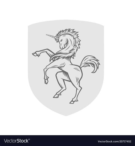 Image Heraldic Unicorn Royalty Free Vector Image