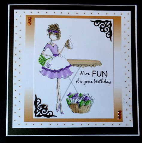 S020 Handmade Birthday Card Using Stamping Bella Lily Loves Laundry