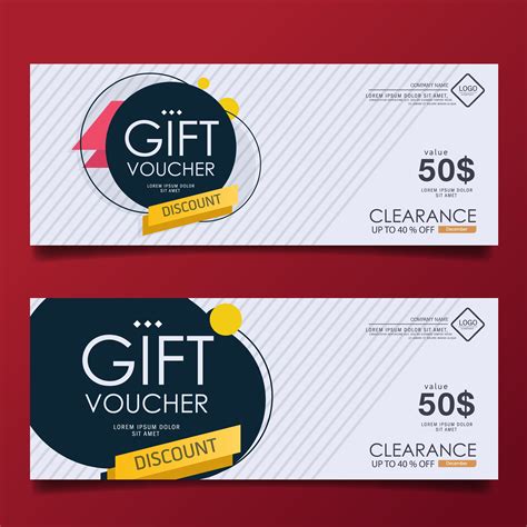 T Voucher Coupon Premium Template Design Concept For T Coupon