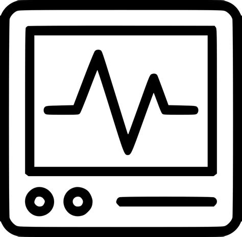 Heart Monitor Pulse Heartbeat Cacrdiology Hospital Svg Png Icon Free png image