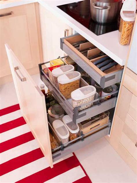 35 Functional Kitchen Cabinet With Drawer Storage Ideas Homemydesign