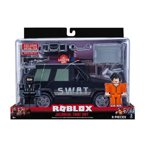 Veículo Com Mini Figuras Roblox Jailbreak Swat Unit Sunny