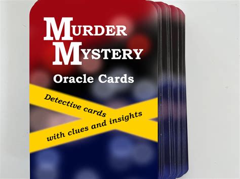 True Crime Murder Mystery Oracle Deck the Very First Deck - Etsy Australia