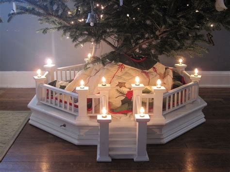 The christmas tree is considered by some as christianisation of pagan tradition and ritual surrounding the winter solstice, which included the use of evergreen boughs, and an adaptation of pagan tree worship; Handmade Christmas Tree Stand by Papa's Workshop | CustomMade.com