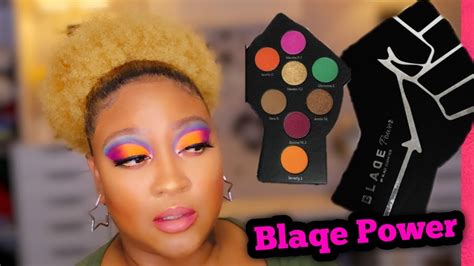 Blaqe Cosmetics Blaqe Power Palette Review Mayhem Beauty 👑 Youtube