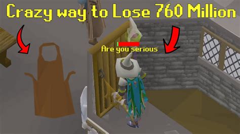 A Brown Apron Made Him Lose 750m Osrs Best Highlights Funny Epic