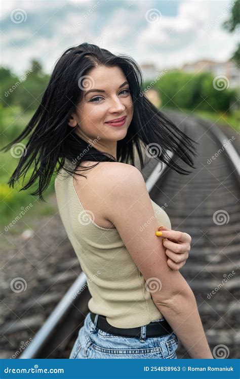 Stock Image Image Of Dress Outdoor Alone Countryside 254838963