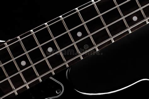 Bass Guitar On Black Stock Image Image Of Graphic Instrument 115862635