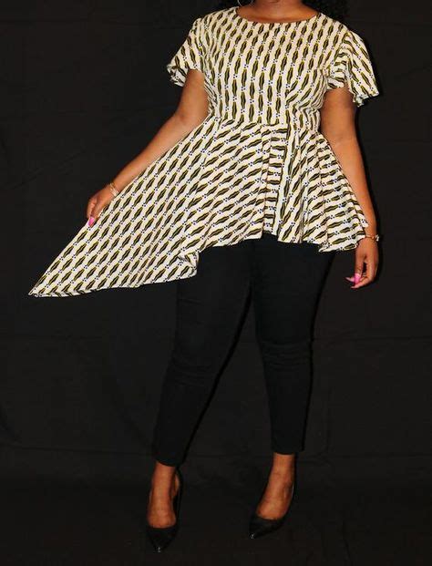 Peplum Top Peplum Blouse African Clothing For Women High Low Peplum Top