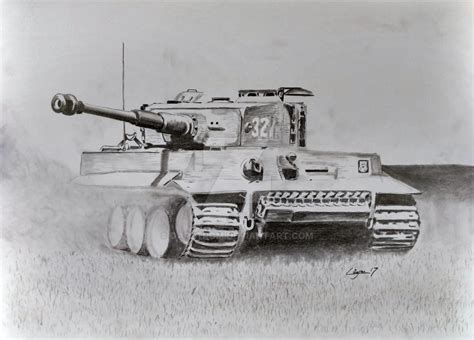 Tiger Tank Drawing By Darstrom On Deviantart