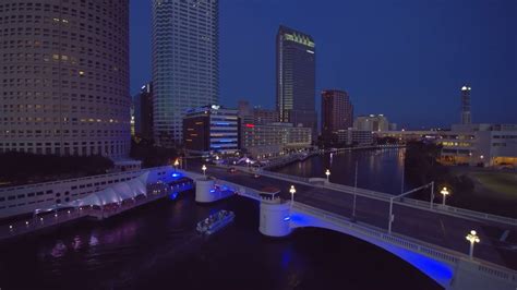 Downtown Tampa Night Shotflorida Lifestyledrone Flight Youtube