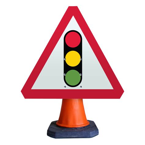 Traffic Signals Ahead Cone Sign P543 Bcs Group