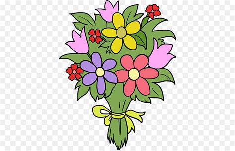 Allora tutti i tuoi fiori sono gialli. Mazzo Di Fiori Disegno