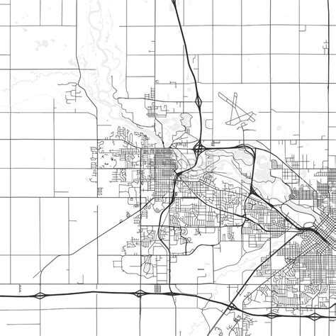Cedar Falls Iowa Area Map Light Hebstreits Sketches Area Map
