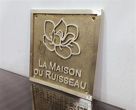 The beautiful handmade cast brass 3D signs/plaques are the perfect for