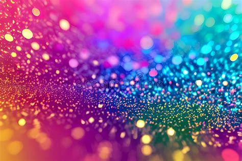 Ai Generated Glittering Colorful Sparkling Background Stock