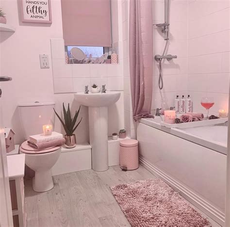 pin by 𝐇𝐨𝐥 🌔 on interior pink bathroom decor bathroom decor apartment bathroom design decor