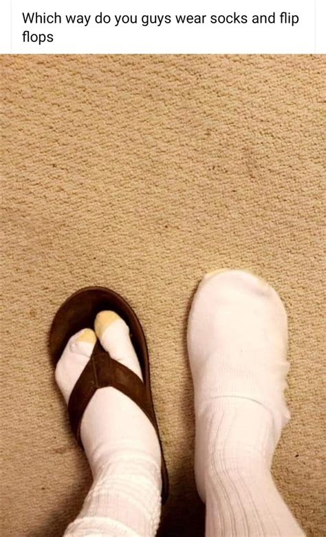Which Way Do You Wear Socks And Sandals Rmemes