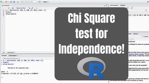 However, the distribution approaches the normal one as. How to perform a Chi-Square test for Independence in R ...