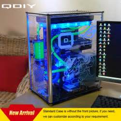 Qdiy Pc A009 Atx Transparent Computer Case Pc Case Water Cooled Acrylic