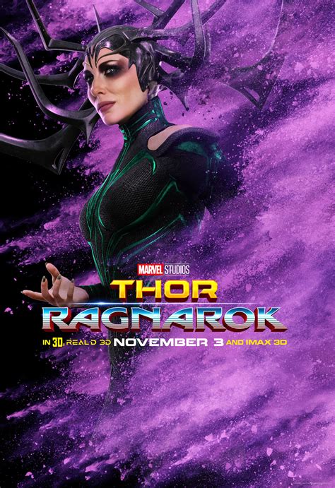 Thor Ragnarok Character Poster Hela Thor Ragnarok Photo