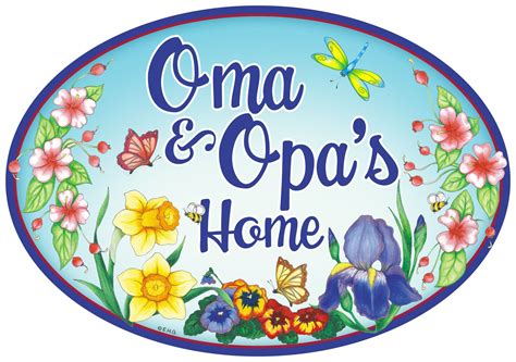 Ceramic Door Signs Oma And Opas Home Door Signs Door