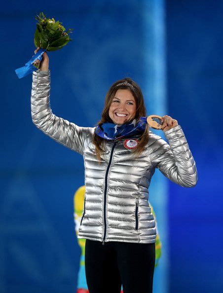 Bronze Medalist Julia Mancuso Of The United States Celebrates During